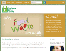 Tablet Screenshot of greencarrierscheme.org